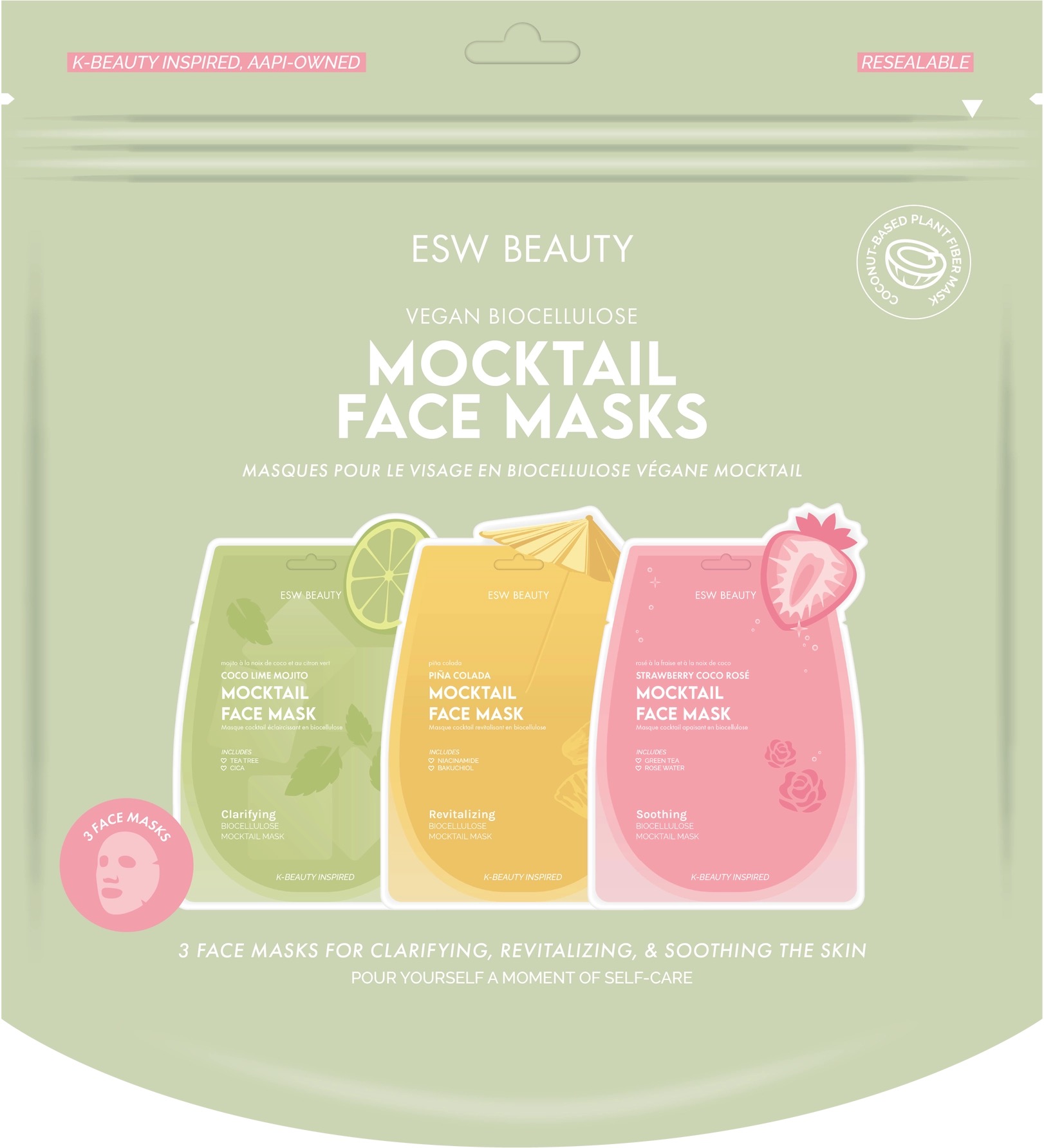 Mocktail Face Mask Set