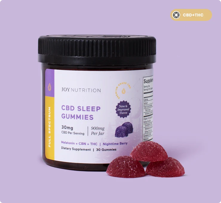 CBD gummies nighttime berry flavor