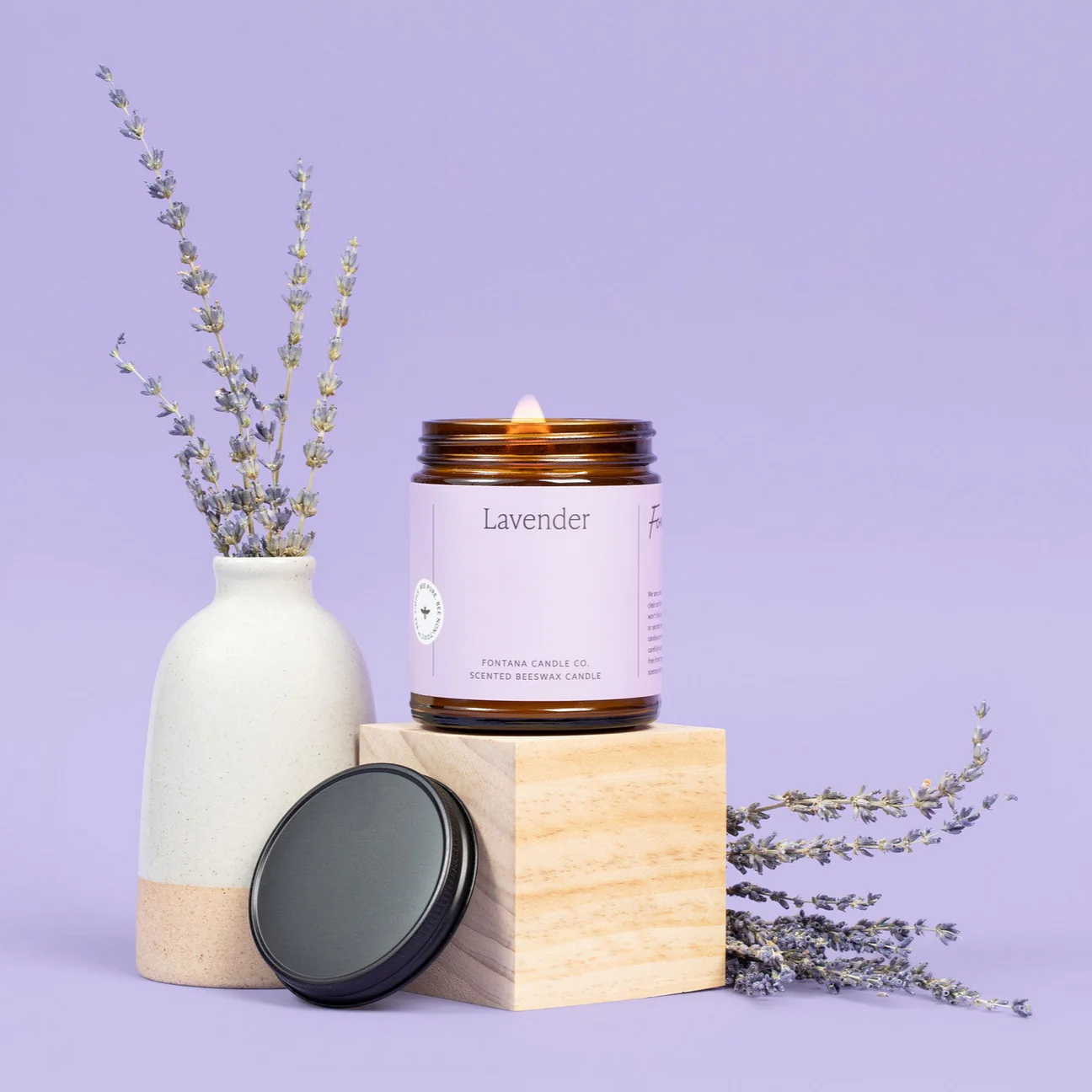 lavender scented candle
