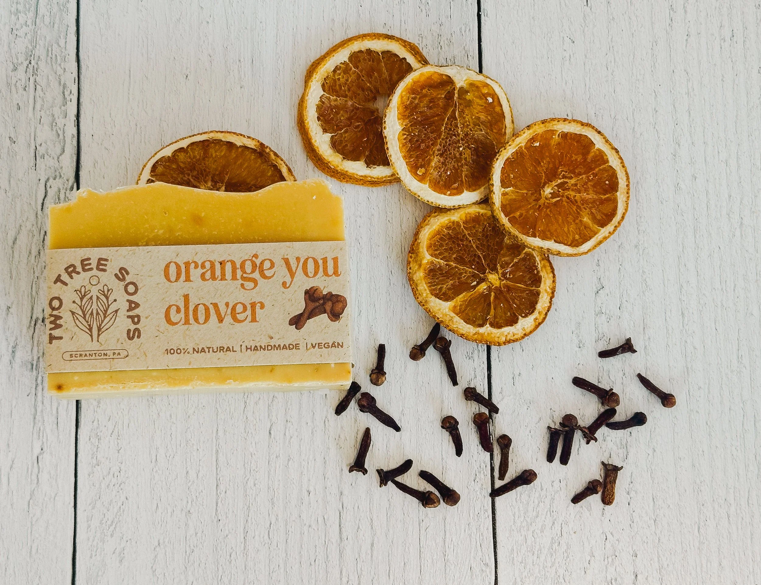 Orange clover scented soap