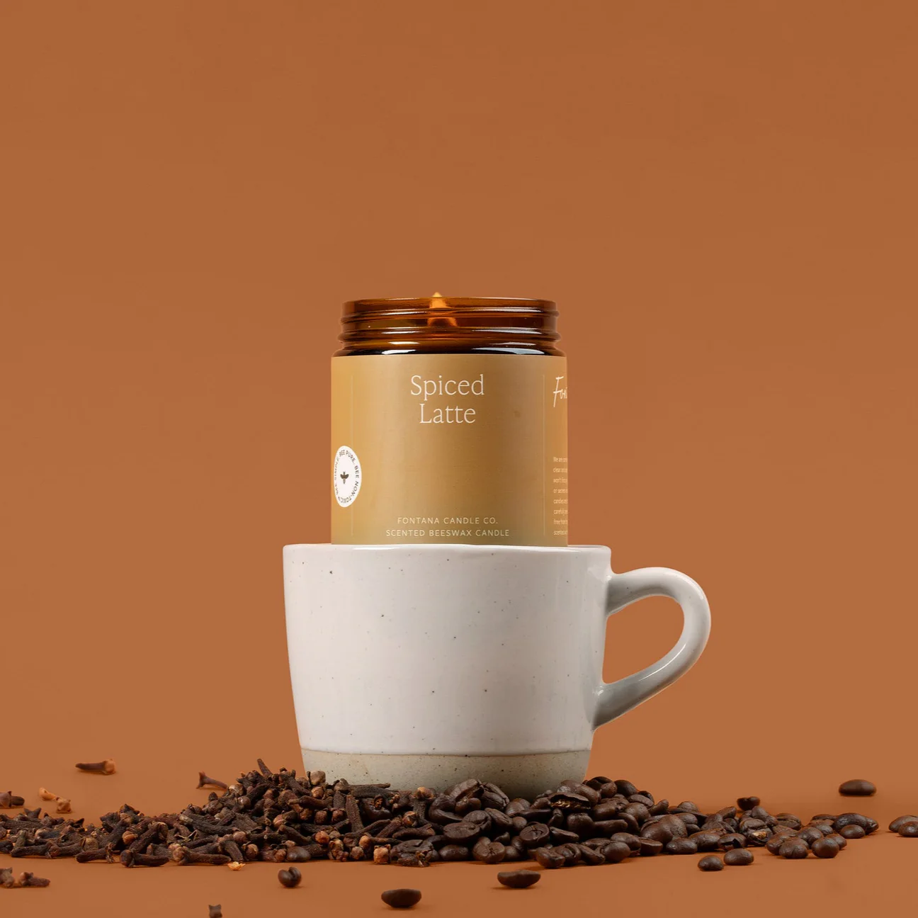 spiced latte scented candle